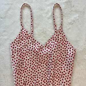 Heart themed satin dress by Trashy Made in USA